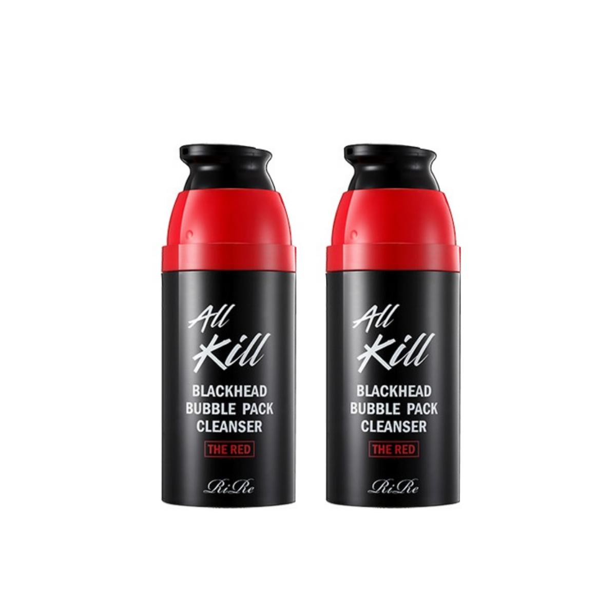 

RIRE All Kill Blackhead Bubble Pack - Deep Pore Cleansing & Sebum Control - 50ml x 2pcs
