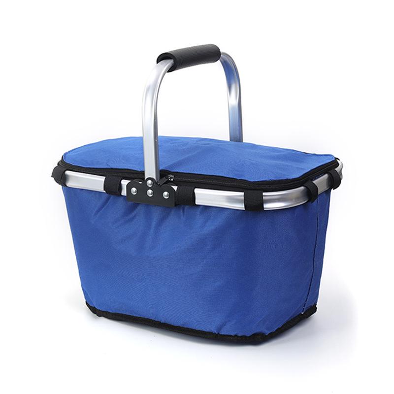 Large Insulated Picnic Basket with Foldable, Portable Design for Outdoor Use and Camping