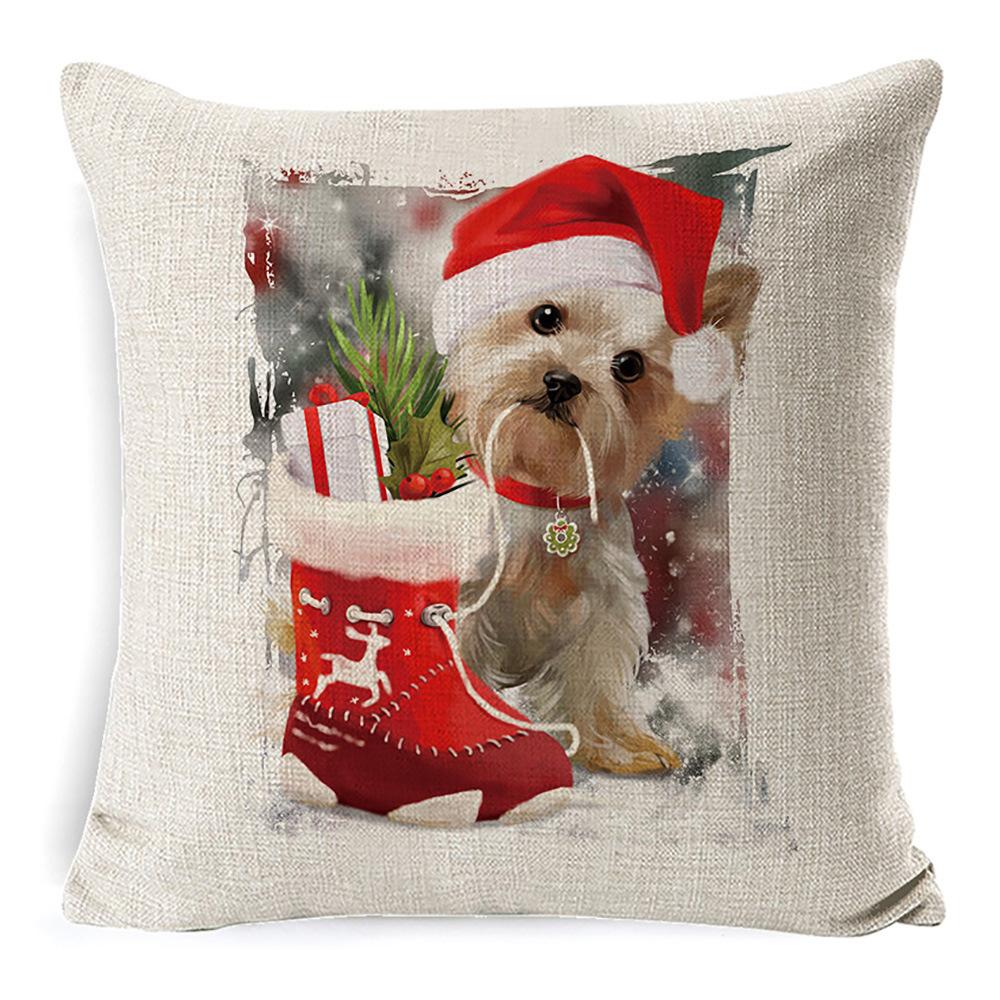 African Animal Linen Cushion Cover Office Sofa Cushion Office Lumbar Pillow Small Pillow