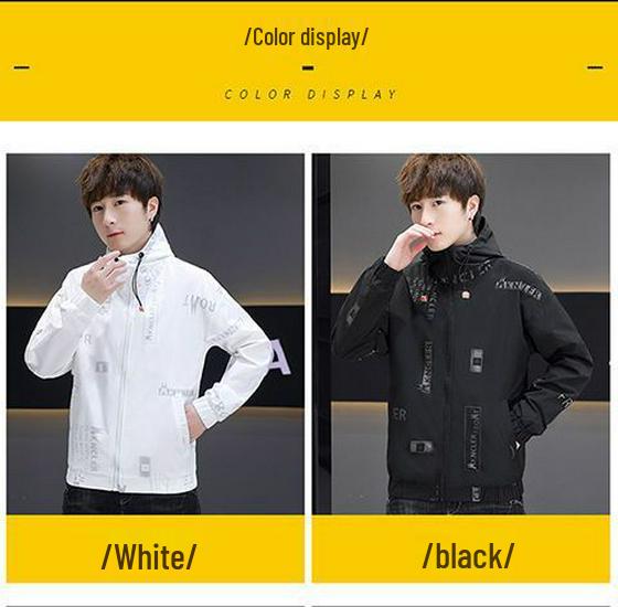 Men's Hooded Slim Fit Jacket - Trendy Spring/Autumn 2025 Style