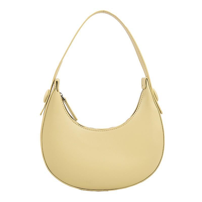 

Retro Underarm Bag Women 2025 New Fashionable Casual Women s Pure Color Simple Trendy Texture Shoulder one size жовтий