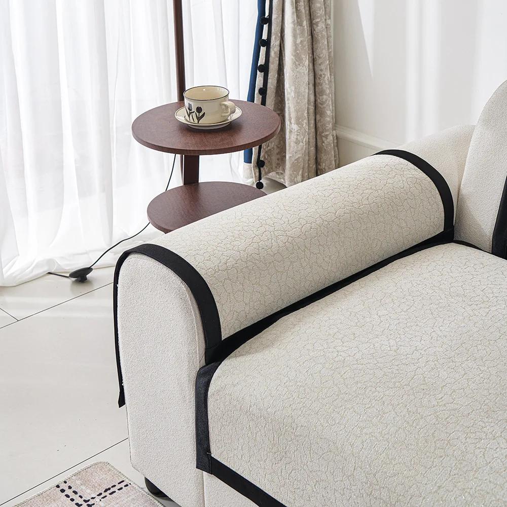 Nordic Chenille Sofa Seat Cover For Living Room Non-Slip Couch Mat Towel Soft Corner Sofa Slipcover Seat Home Protection Pad