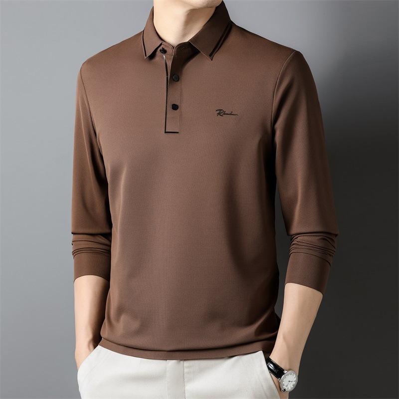 New Fashion Business Polo Shirt Casual Temperament Short Sleeve Cool T-shirt