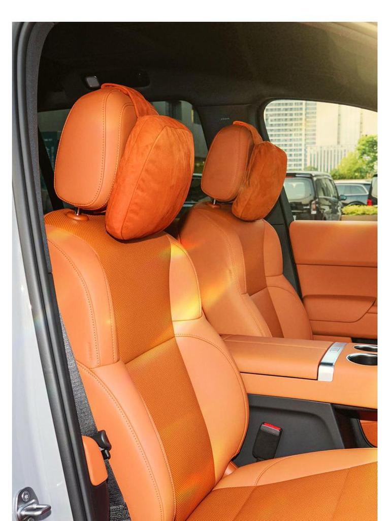 Chery Car Suede Neck and Lumbar Support Pillow - Universal Fit