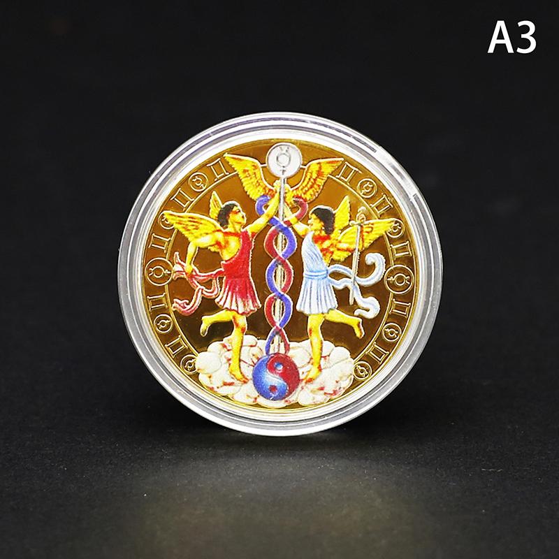 Zwölf Sternbilder Gedenkmedaille Münze Dekoration Farbig Sammlerstück Dekorative Münzen Souvenir Geschenk