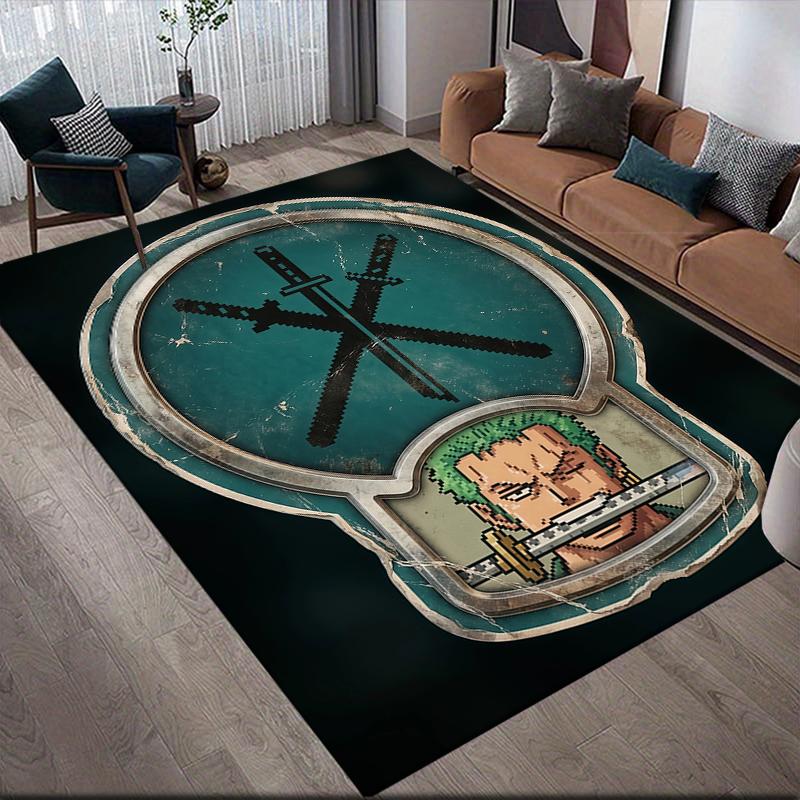 Zoro Home Sofa Decoration for Living Room & Bedroom, Non‑Slip Play Flannel Floor Mat for Game Room