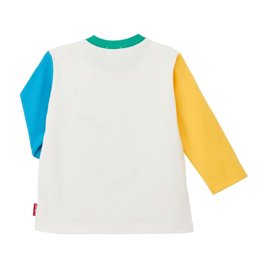 Miki House Hot Biscuits Long Sleeve T-Shirt, Boys and Girls, Baby, Kids, Children's Clothing, Orange, 80cm, 73-5202-140