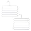 Multi-Layer Pants Rack - Space-Saving, Anti-Slip, and Adjustable Design for Organizing Clothes, Scarves, and Accessories