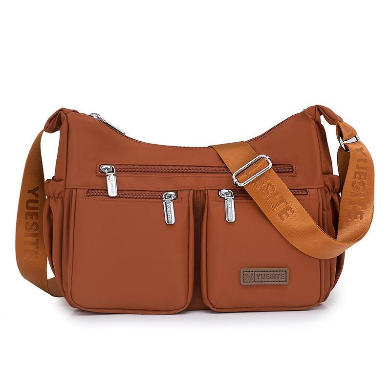 

Fashion shoulder messenger bag women s large-capacity nylon canvas bag middle-aged mother bag multi-compartment business wallet
