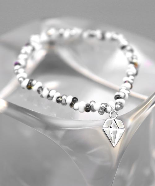 Bonbeau Dia Charm Point Peanut Beads Bracelet