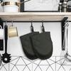 Anti-slip Kitchen Oven Gloves High Heat Resistant Baked Protective Gloves Oven Mitts with Hanging Loop For Baking Cooking