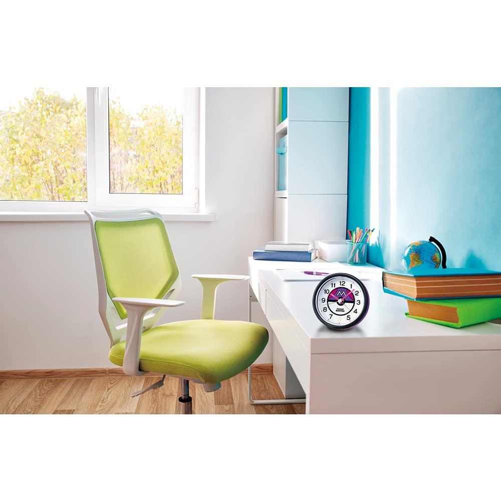 Seiko Clock Alarm Clock Table Clock Character Pocket Monster Purple Metallic 88 x 92 x 78mm CQ424Z