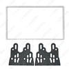Applicable Honda Civic RHD Double Din Car Audio Frame Panel, Bright Silver