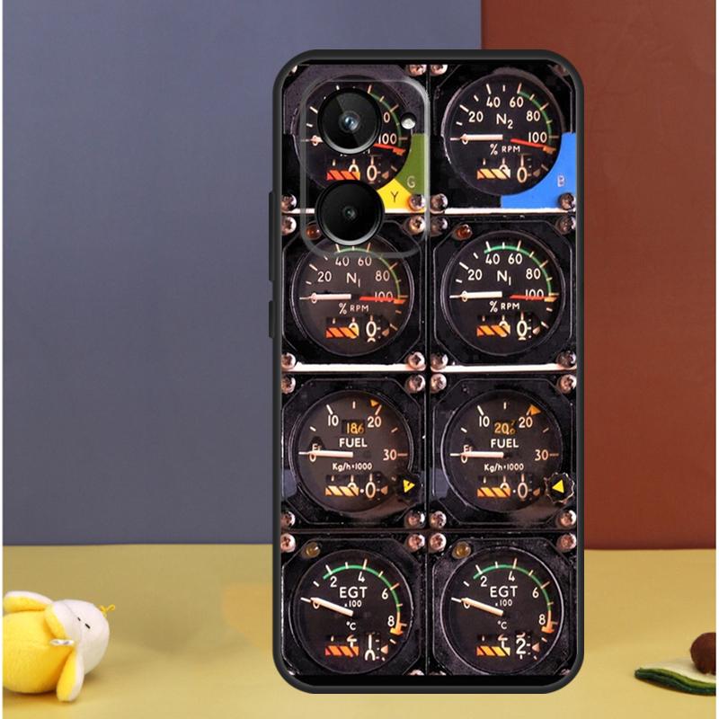 Flight Instruments For Realme 15 10 11 12 13 14 Pro Plus C65 C67 C63 C61 C55 C51 C53 C35 C75 GT6 GT7 Pro Case