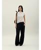 Anggae Unbalanced Twill Knit White