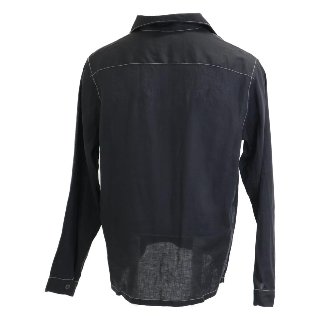 PRADA Excellent condition 25-year-old UCN441 front button long sleeve shirt tops S blackUsed