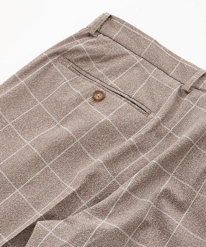 STCO Ice Touch Power Stretch Pants_Beige Check (Slim Fit)_Sepub06Scd