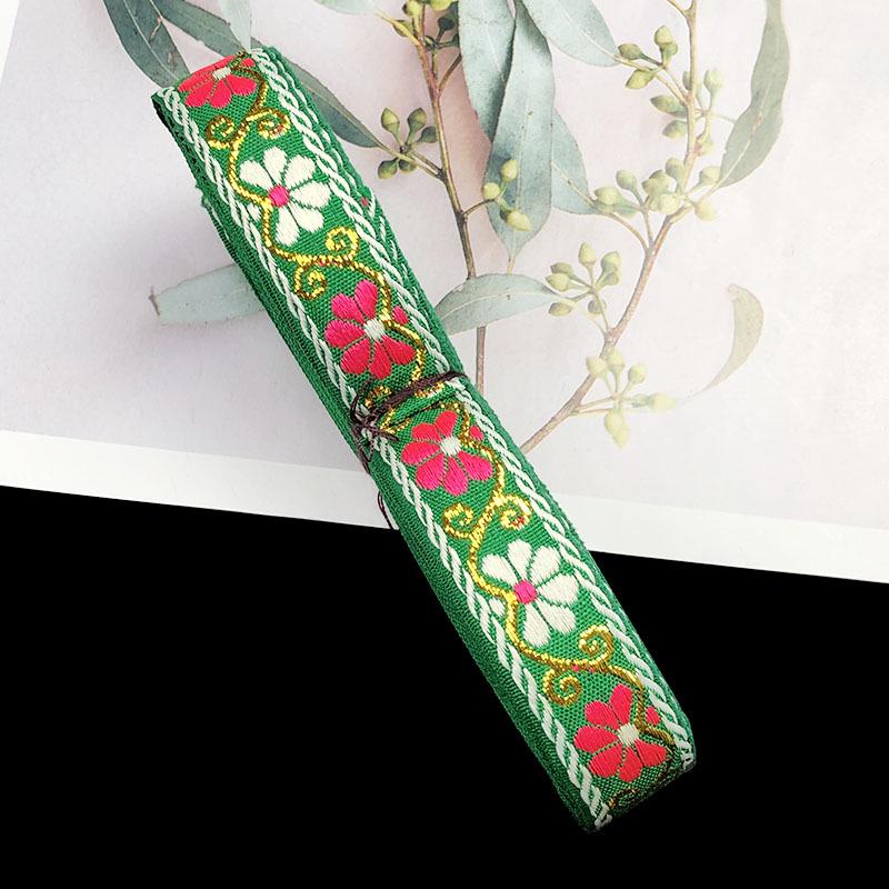 2cm Ethnic Style Colorful Jacquard Lace Ribbon for Curtains and DIY Clothing Accessories