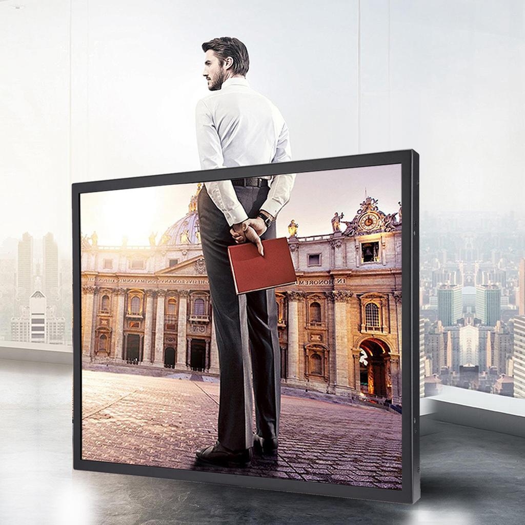 19in Resistive Touch Screen 1280x1024 All Metal Industrial Monitor for HDMI VGA AV BNC USB