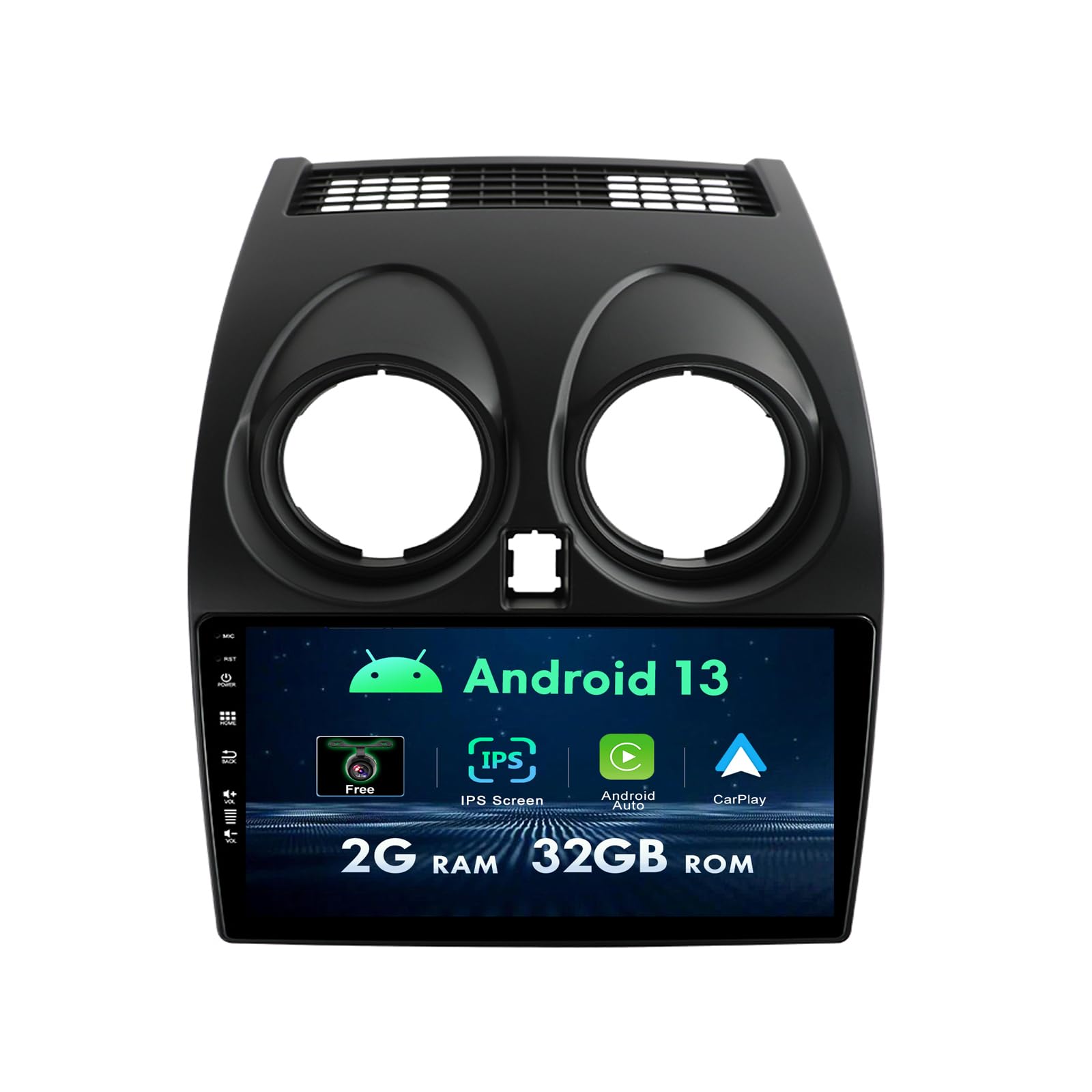 

MISONDA IPS Android Автомагнитола Стерео для Nissan Qashqai J10 с GPS-навигацией Головное устройство Зеркальная связь 9-дюймовый 2006-2013 Unit, Carplay, WIF, Bluetooth, SWC,