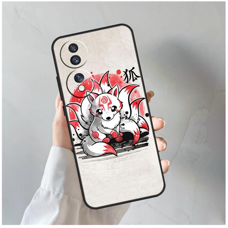 

Китцунэ Арт Чехол для лисы для Honor Magic 6 Pro 50 70 90 Lite Magic 5 Pro X7 X8 X9 X6a X7a X8a X9a X8b X9b Чехол Honor Magic6 Lite