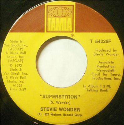 7-Zoll-Schallplatte STEVIE WONDER - Superstition T54226F Tamla 1972 US Soul/Funk Gebraucht