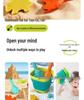 Children's Foldable Beach Toy Set: Bucket, Shovel, Sand Timer, and Digging Tools for Sand and Water Play