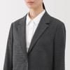 MUJI Brushed Tailored Size BD10OA5A Women's Jacket, Brown, Small,