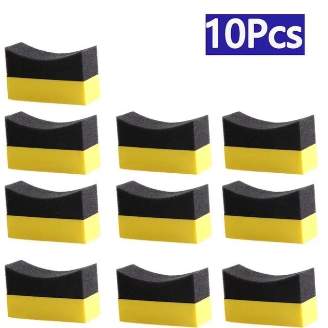 Car Professional Tyre Tire Dressing Applicator Curved Foam Sponge Pad Household Vehicles With Multifunctional Anti-dead