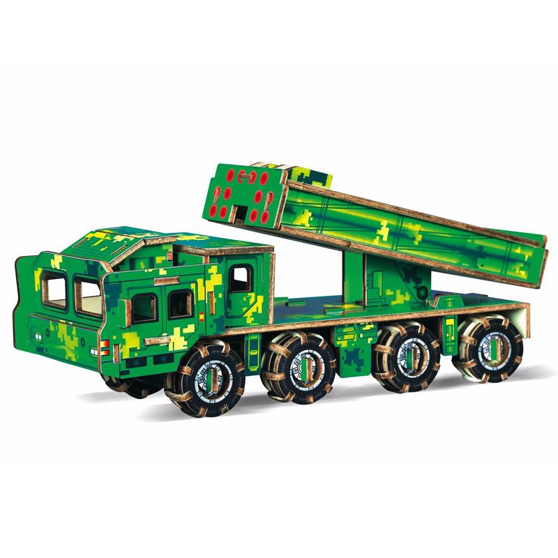 Jucării Educative pentru Bebeluși Handmade DIY Puzzle din Lemn Vilă Casă Colibă Model 3D Ornament de Birou