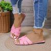 Fashion Luxury Summer Slippers Women Flat Outdoor Trend Beach Sandals Female Flip Flops Brand Designer Slides Woman 2025 Big Size Shoes
