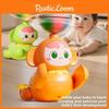 Plastic Baby Learning Toy Top Whistle With Movable Elephant For Toddler Development