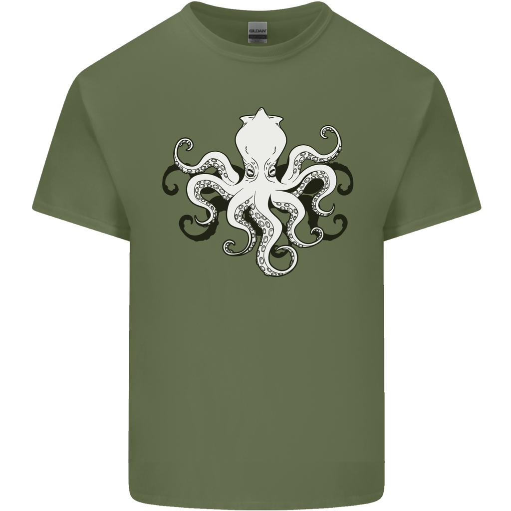Octopus Cthulhu Squid Kraken Scuba Diving Unisexs Light Cotton TShirt