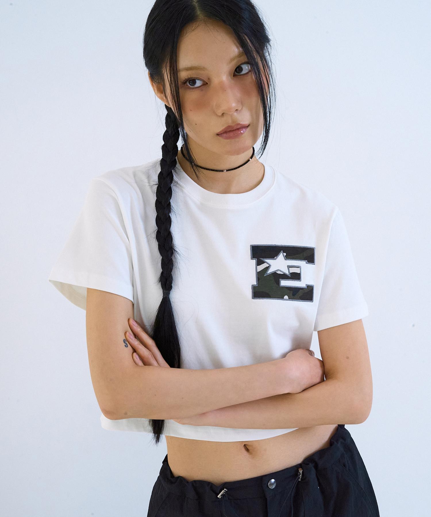 Episode Untitled Camouflage Crop Top White White/White