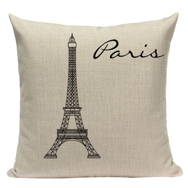 London decorative Printed Throw Pillows home cushions covers London Bridge paris  Eiffel Tower cushion Dropshipping cushion