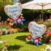 2 Stück Frohen Muttertag Folienblumenstrauß Ballon-Set Muttertag Geburtstagsfeier Dekorationszubehör Beste Mama Jahrestagsdeko