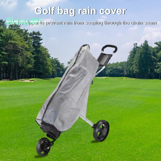 Copertura antipioggia pieghevole per sacca da golf - Impermeabile e antipolvere, copertura antipioggia trasparente in PVC, resistente, per golfisti donne uomini
