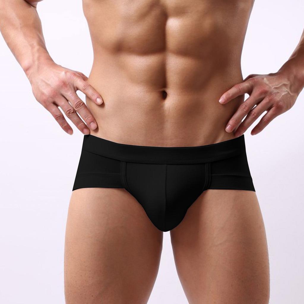 Men's Underwear,briefs, Men's U-shaped Bags, Anti-clogging, Low Waist, Solid Color