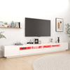 Vidaxl TV Cabinet with LED Lighting, White, 300X35X40 Cm