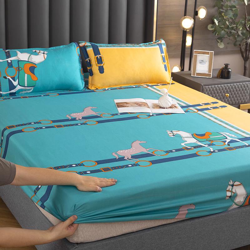 All-Around Elastic Printed Fitted Mattress Protector - No Pilling or Shrinking Dust Cover