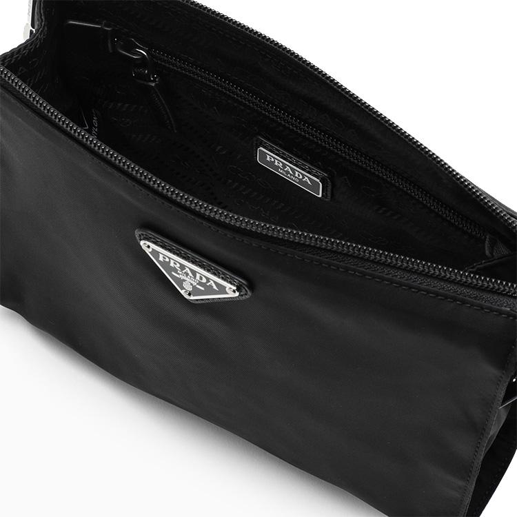 Prada Astuccio per Cosmetici in Re-Nylon Pochette da Uomo Nero 2NE7892DMH-F0002