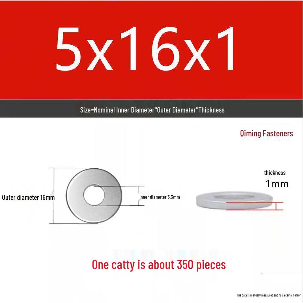 4.8 Grade Galvanized Iron Flat Washer, M3-M40 Oversized Metal Hole Gasket.