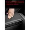 Car Accessories Armrest Cushion Cover Center Console Box Pad Black PU Leather
