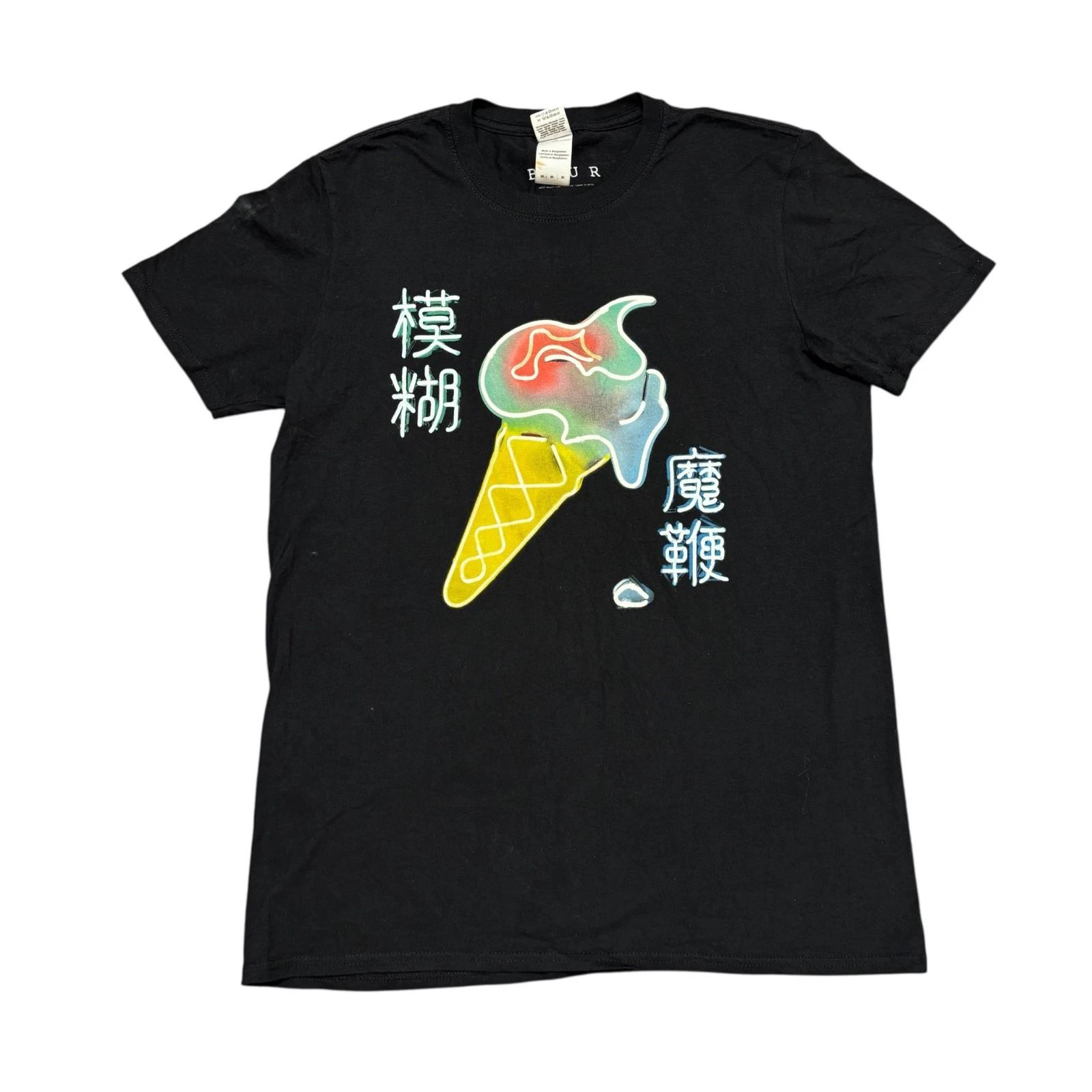 Blur Shirt Black Medium Tour Concert Britpop Rock Band Tee Music Oasis Gorillaz S