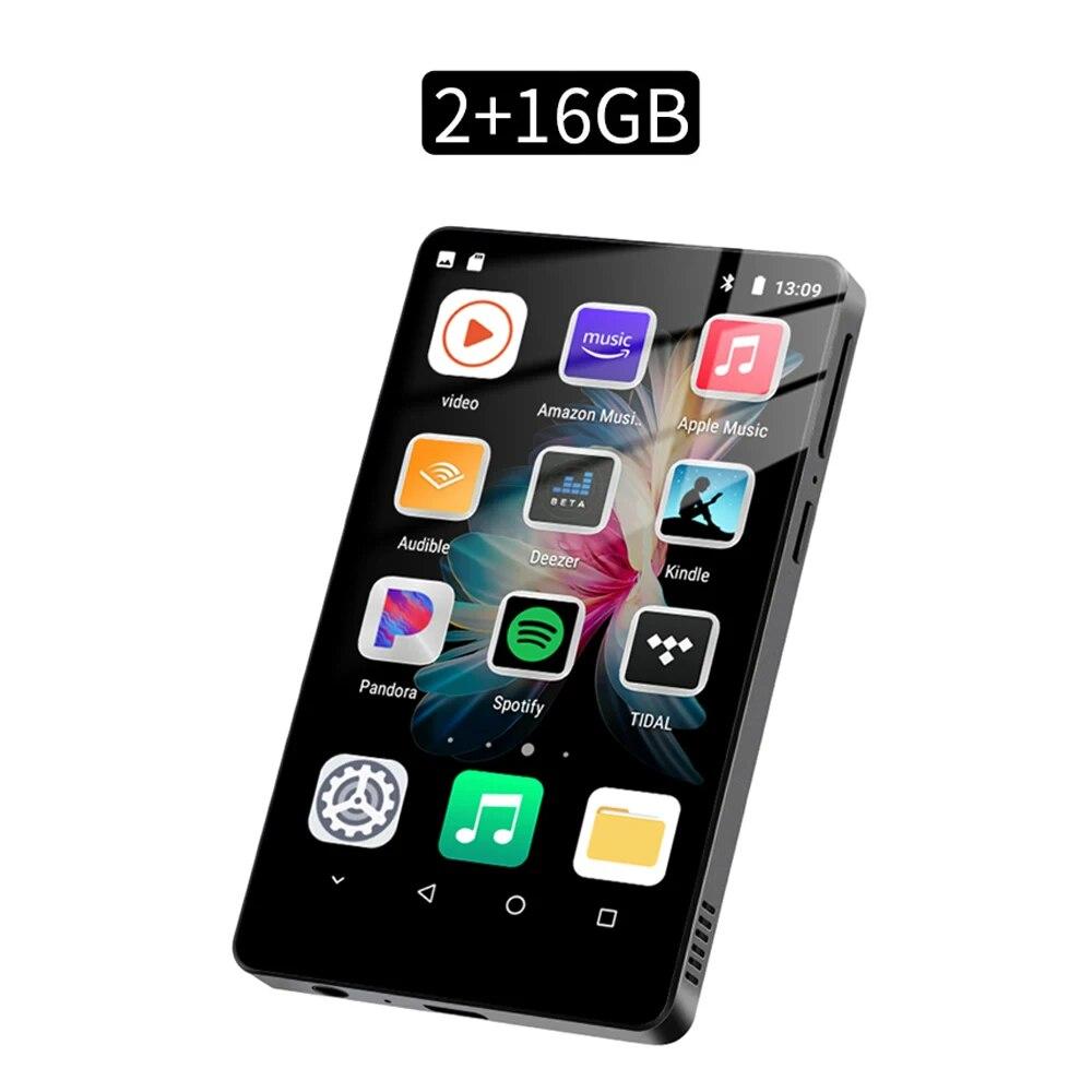 

HiFi MP3-плеер Bluetooth 5.0 MP4 MP5-плеер 4.0-дюймовый сенсорный экран Android 8.1 Smart System с потоковым музыкальным проигрывателем Spotify