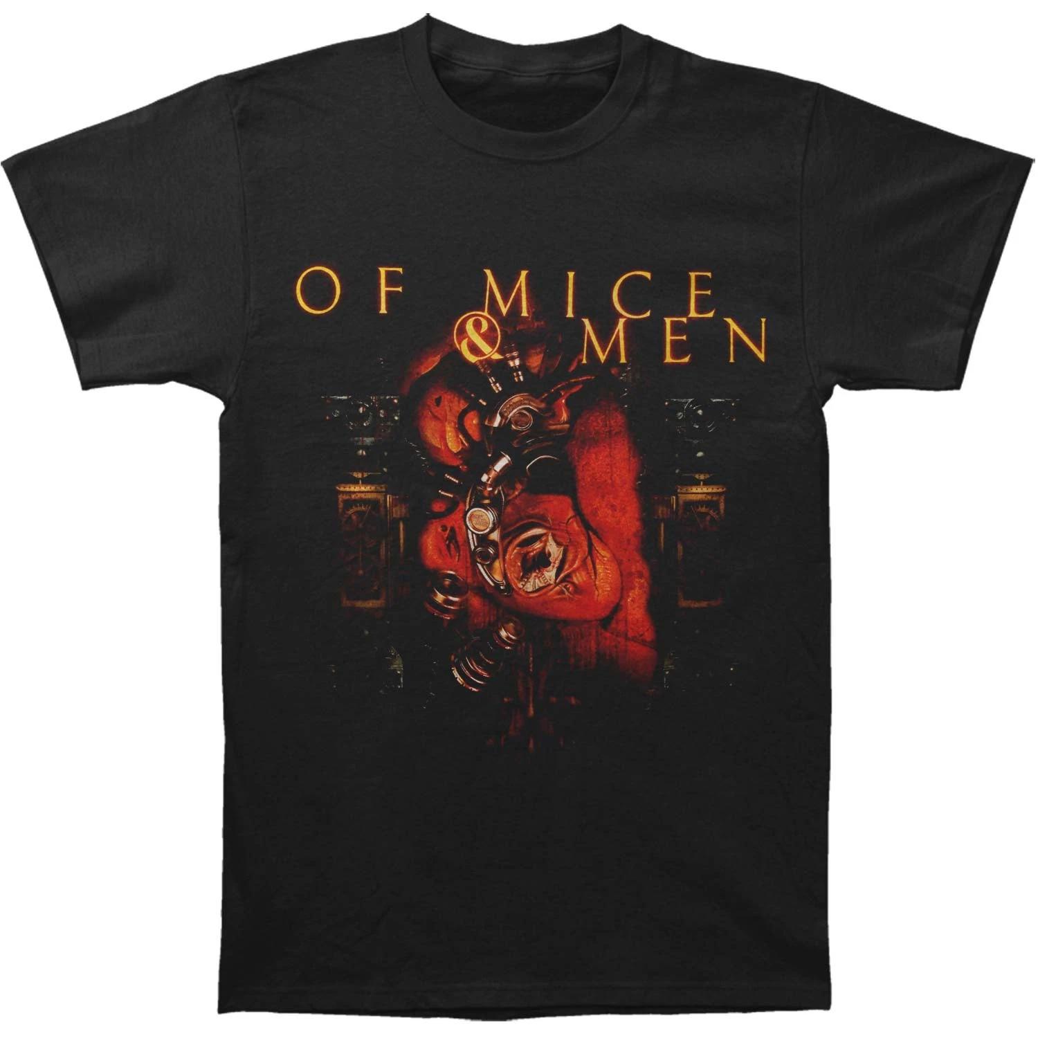 Men s Of Mice & Men Gear Heart T-shirt Small Black M