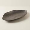 Leaf-Shaped Tray Decorative Aluminum Lustrous Metal Leaf Platter