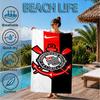 Sport Club Football Crest Printed Microfiber Beach Towel, Soft And Absorbent, Quick-Dry, Ideal for Summer Travel, Beach Essential, Swimming Pool