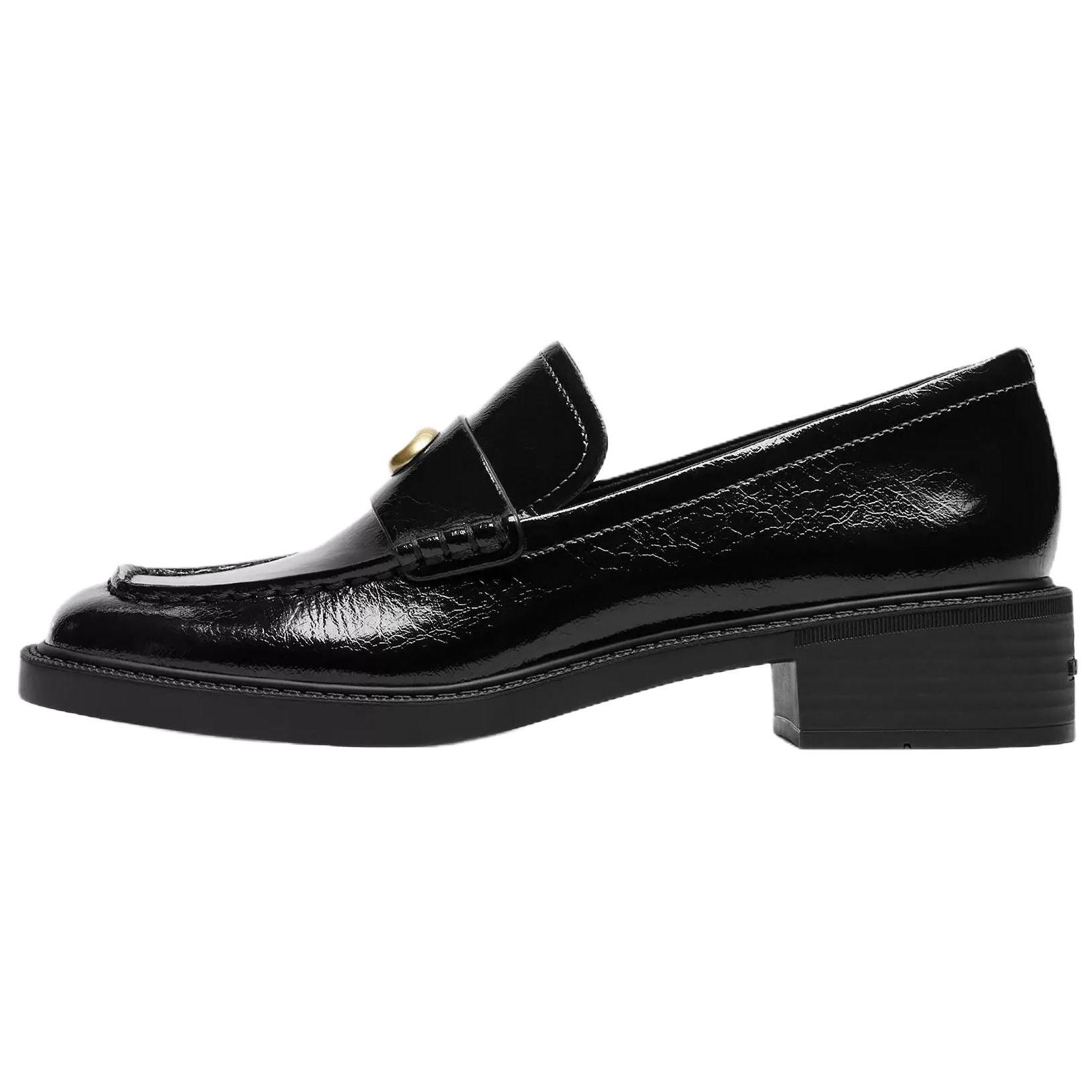 

Coach Пенни Лоферы с квадратным носком из кожи Женские лоферы Черные CCH83-BLK 38.5