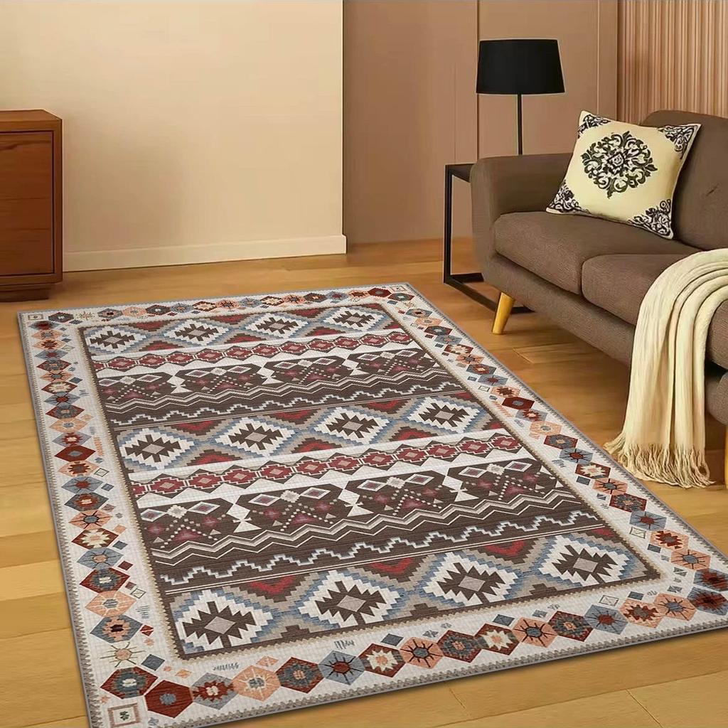 Luxury Moroccan Design Carpet Non Slip Area Rug for Dining Room Living Room Bedroom Floor Mat Home Decor Geometric Pattern Mat